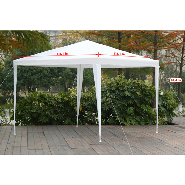 FDW 10' x 10' Outdoor Canopy Party Wedding Tent Garden Gazebo Pavilion